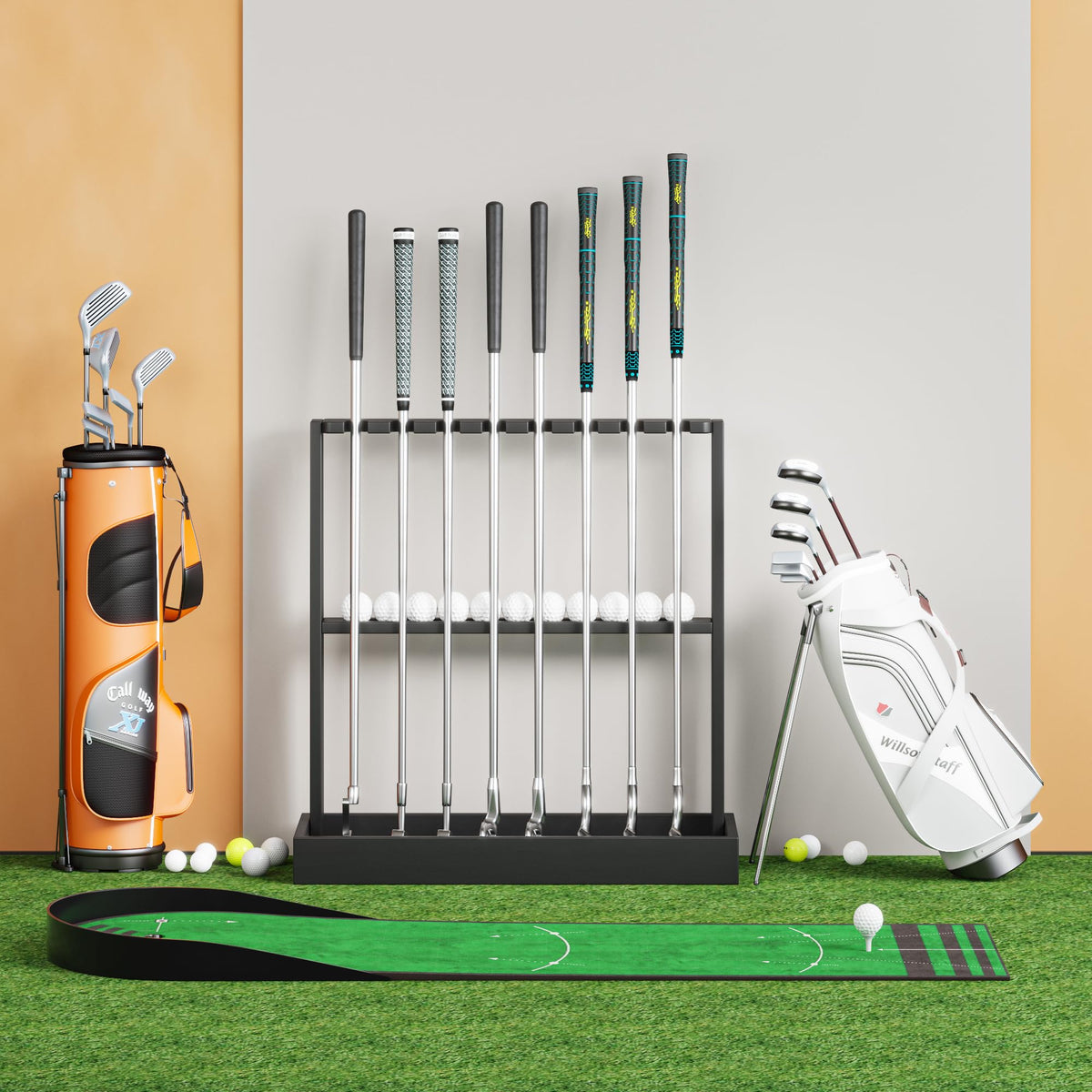 BKISVWCSop compact floor rack placed in a room, adding subtle decor and organization.