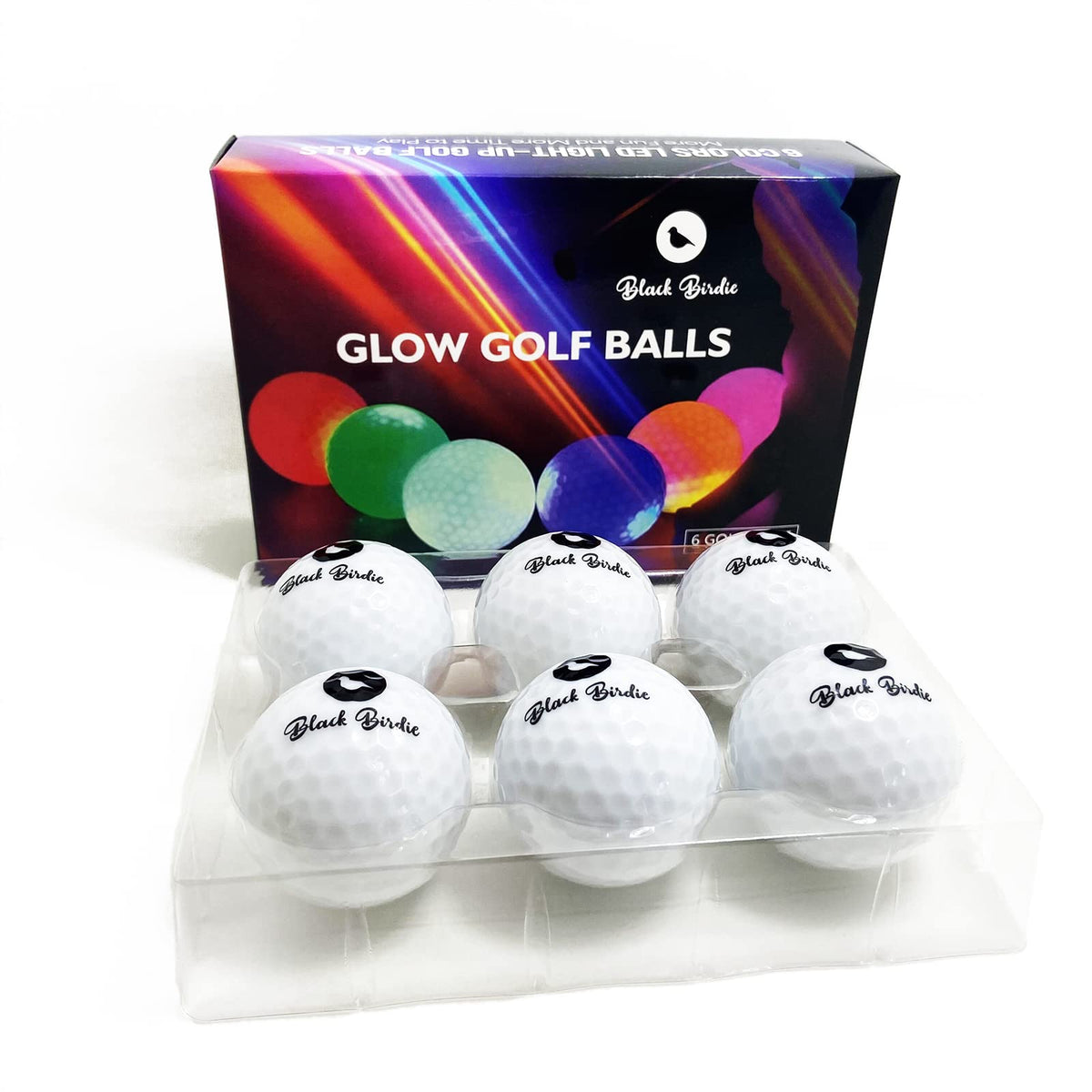 Six-color LED packaging highlights gift-ready appeal for golfers.