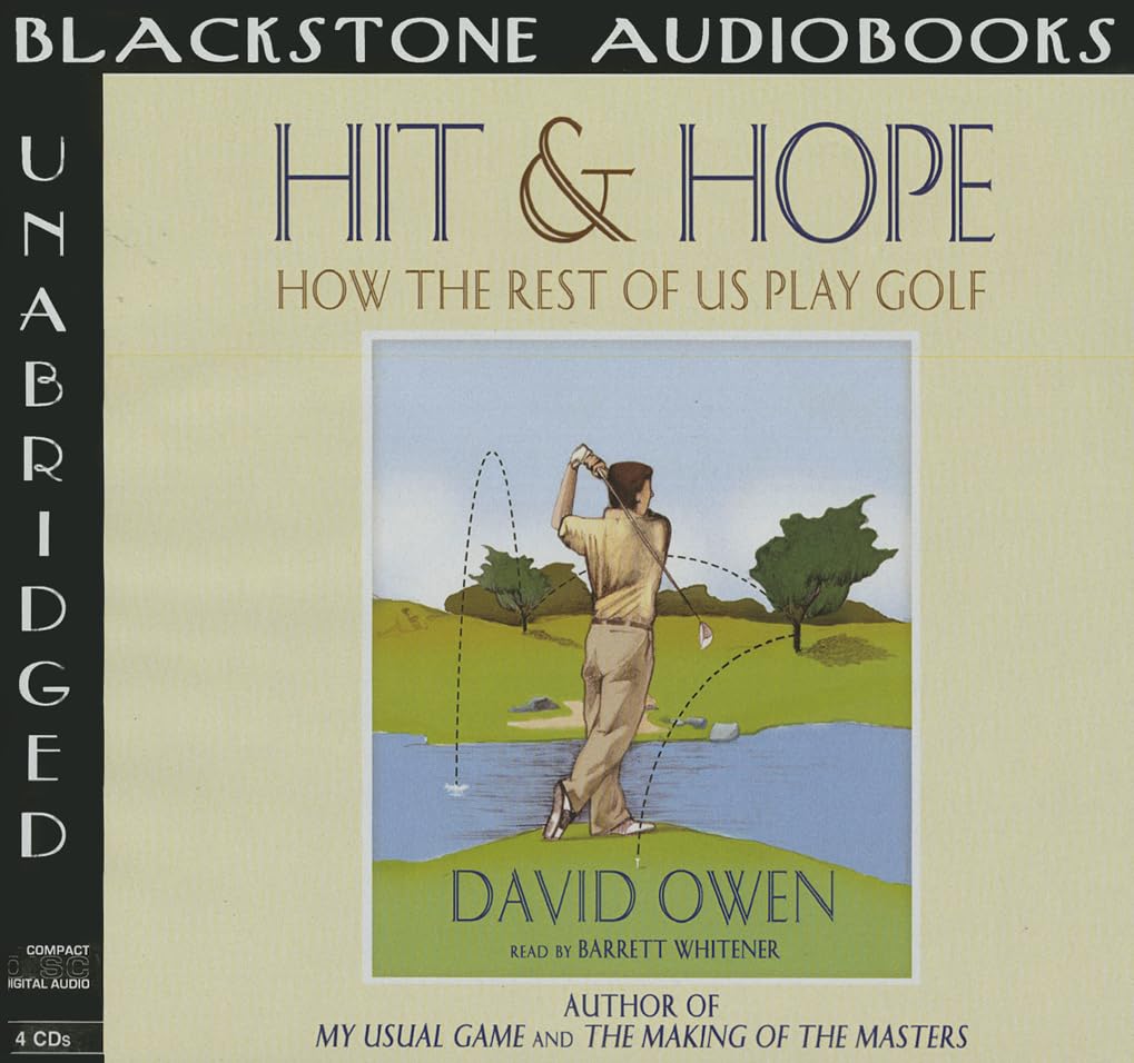 Blackstone Publishing Hit and Hope Lib/E cover art, perfect for golf humor readers