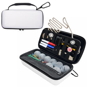BLIRITEL golf glove holder case closed view, showcasing durable shell protection for gloves on the move.