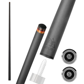 BlkCueShark carbon pool shaft 29in delivers steady accuracy for precise aim