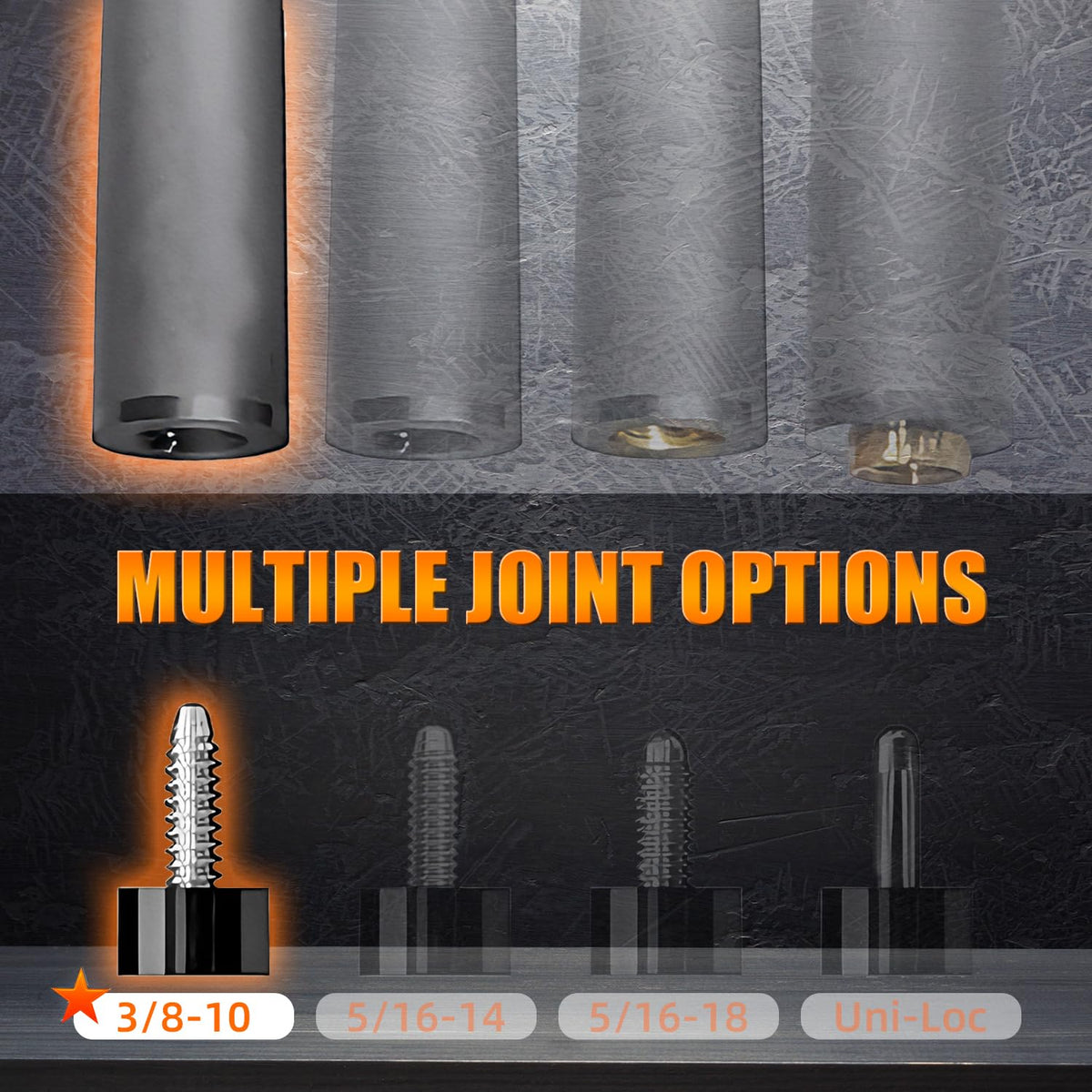 BlkCueShark pro taper balances weight for smoother strokes.