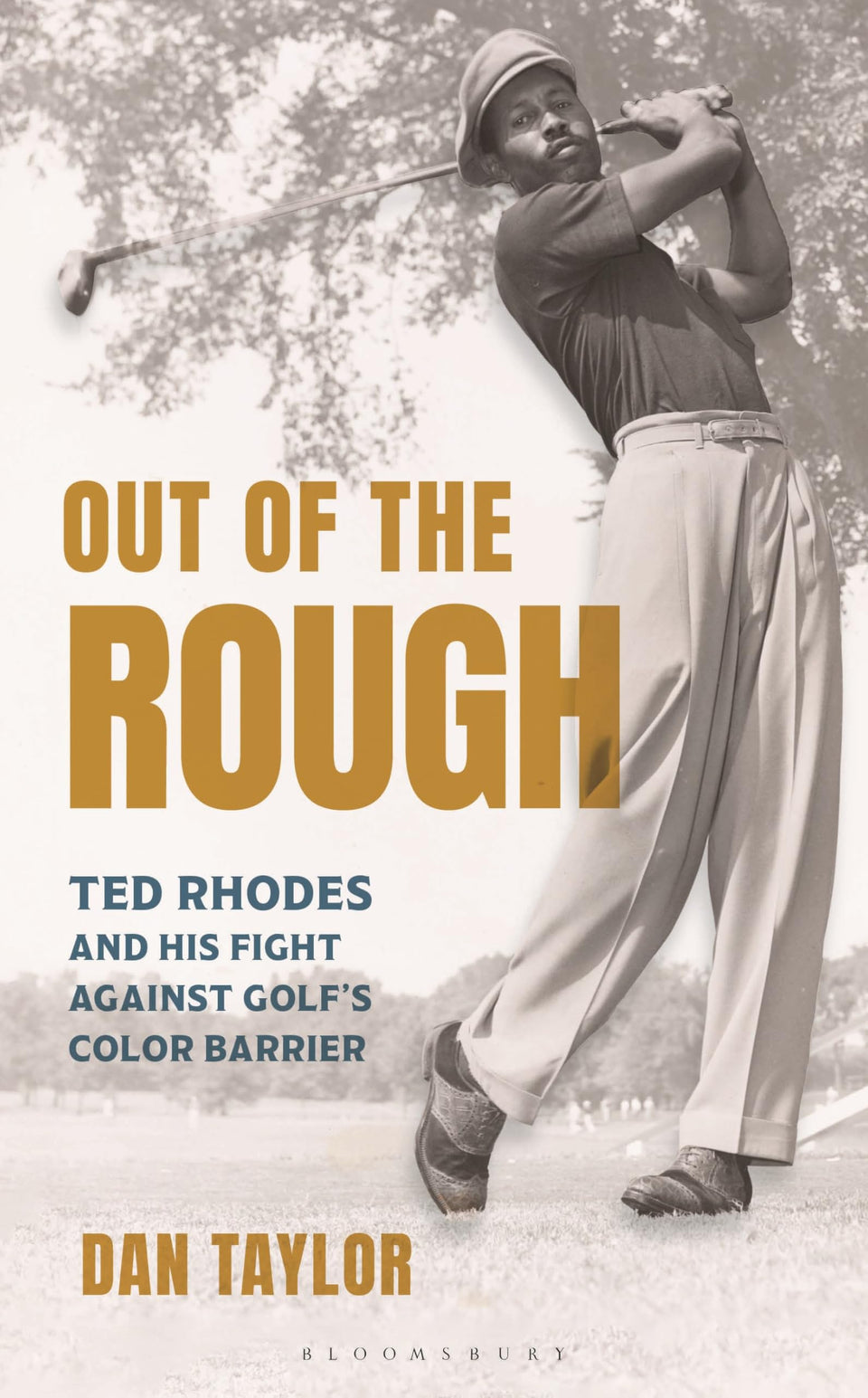 Bloomsbury Academic Out of the Rough cover highlighting Ted Rhodes's trailblazing golf history for readers seeking inspiration