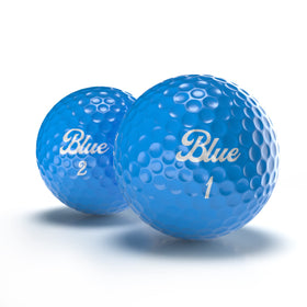 Close-up of Blue Balls’ blue glow in low light