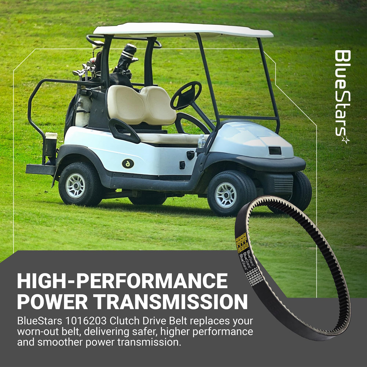 EPDM rubber and aramid fiber core boost durability.