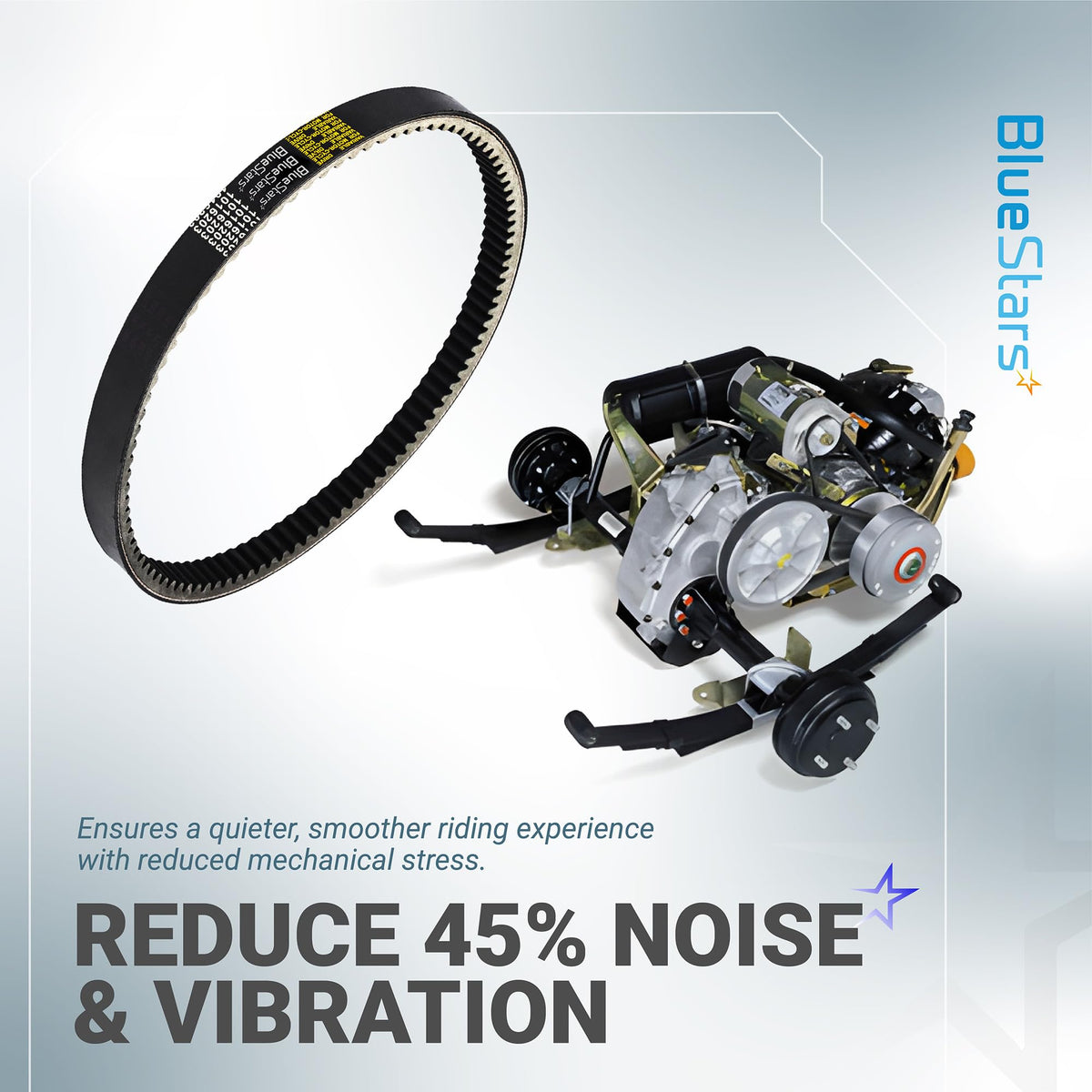 Aramid fiber cord detail highlights strength for high load.