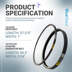 BlueStars Club Car DS fit 1992-up belt: precise compatibility.