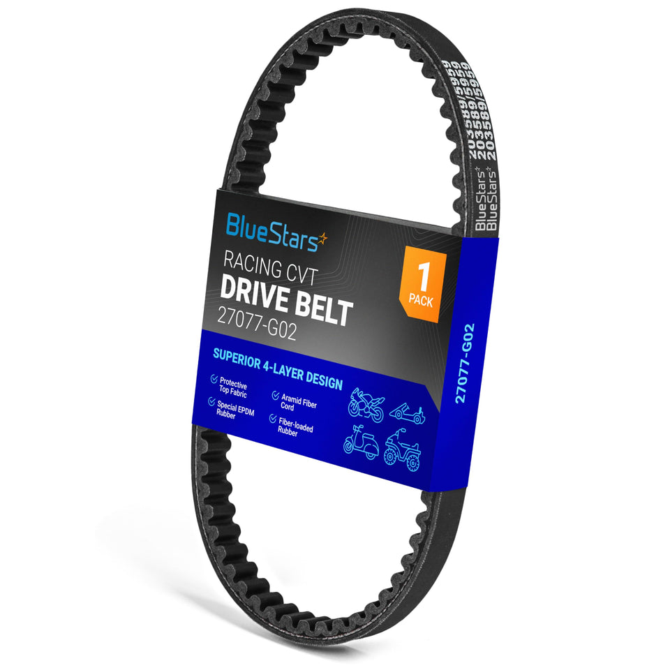 BlueStars EZGO Marathon drive belt shows 41 inch length for proper fit.