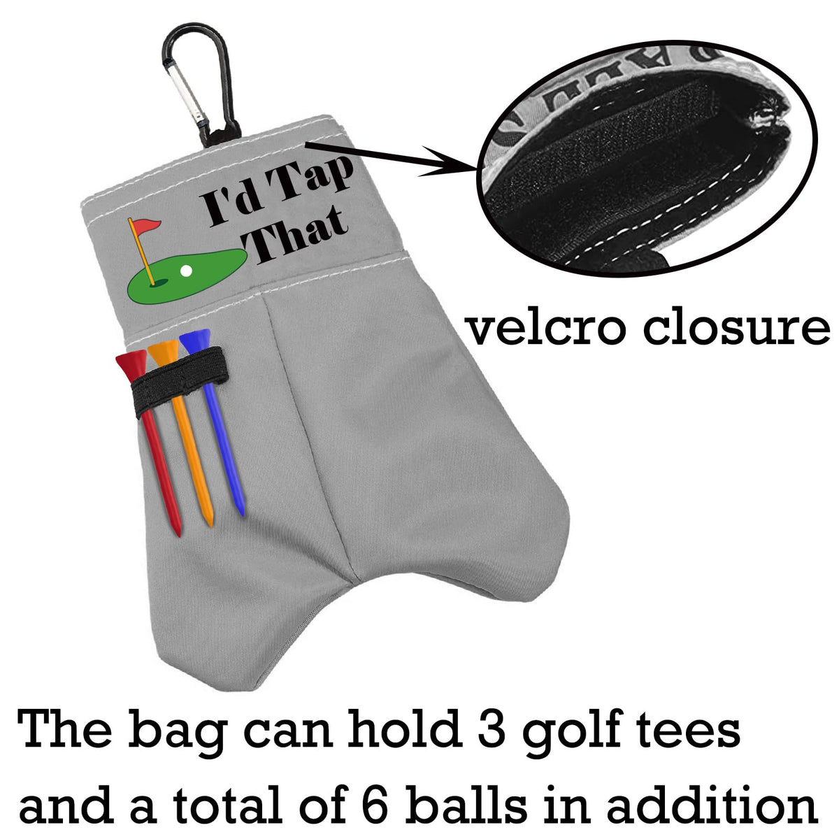 BLUPARK ball pouch material closeup, durable, easy to wash