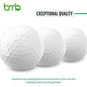 BMB GOLF Grade 4A balls with cosmetic wear for affordable practice