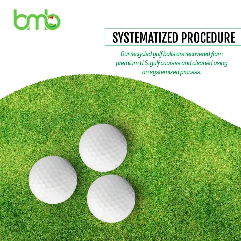 BMB GOLF water-based cleaning process highlights eco-friendly recycling.