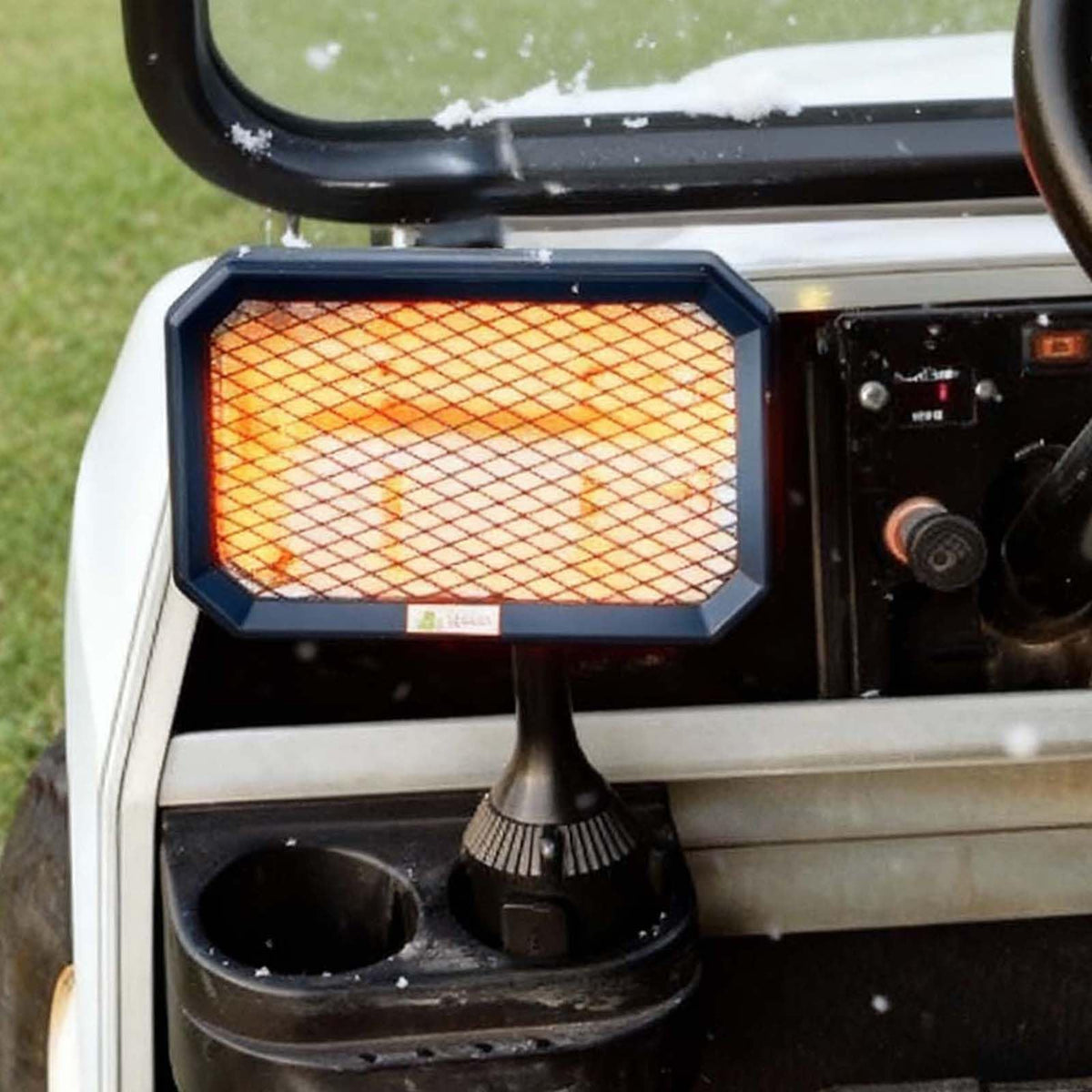 BnPnCn 36V golf cart heater front view shows compact design and warm comfort