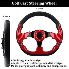 BOBUPLY ergonomic steering wheel with palm-fit curves for comfortable driving