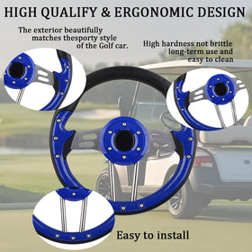 BOBUPLY EZGO RXV/TXT compatible wheel for confident turns.