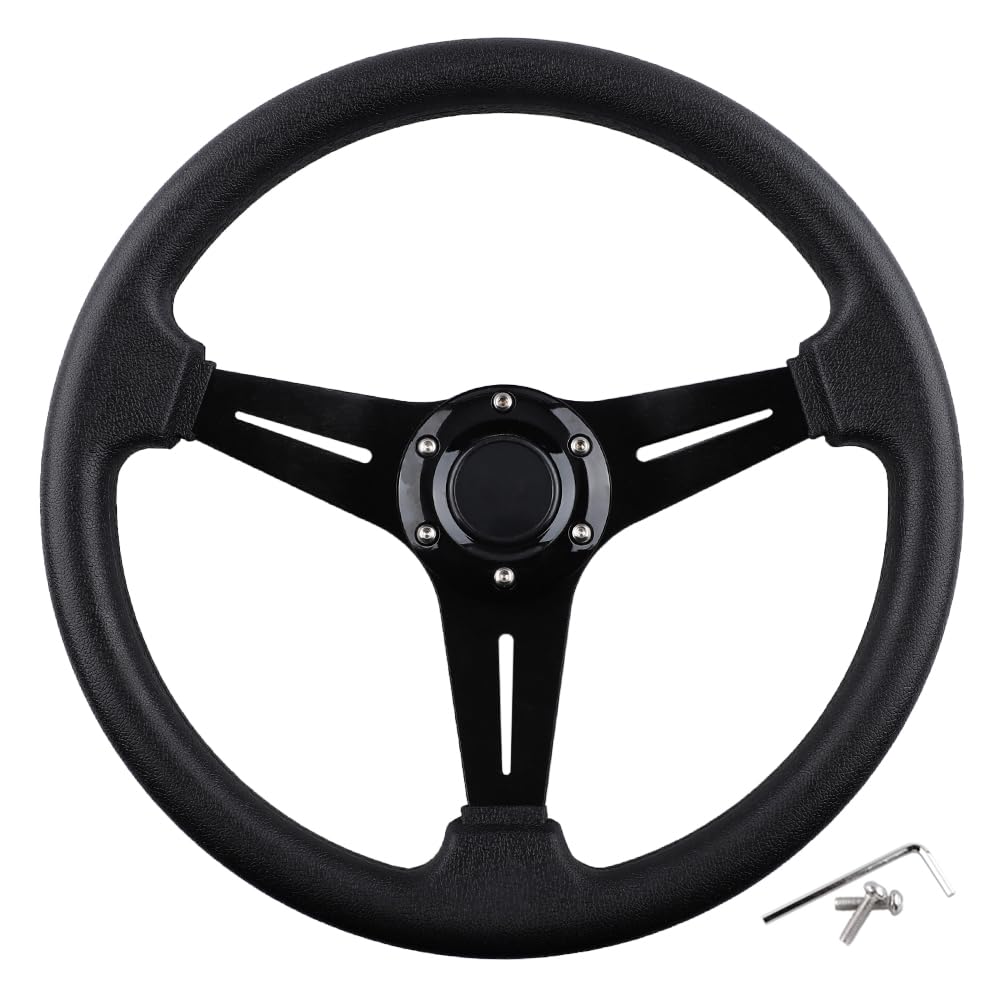 BOBUPLY golf cart steering wheel with ergonomic design for comfortable grip.
