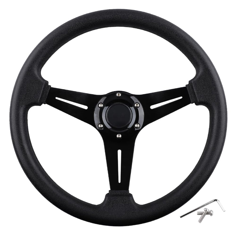 BOBUPLY golf cart steering wheel with ergonomic design for comfortable grip.