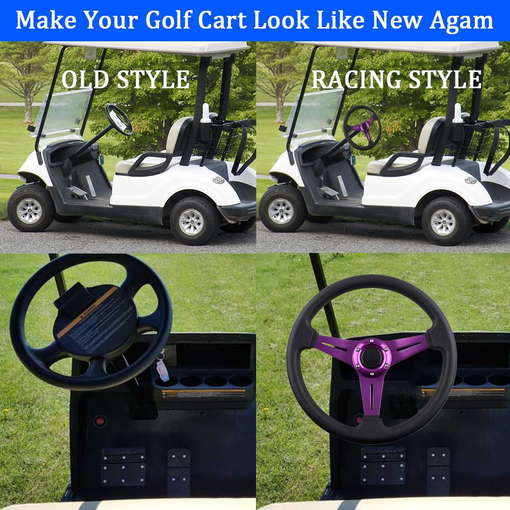 Bobuply purple color steering wheel adds vibrant personalization