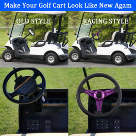 Bobuply purple color steering wheel adds vibrant personalization