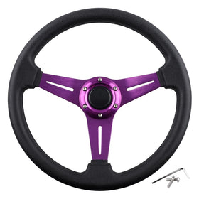 Bobuply golf cart steering wheel PVC material for sharp look and firm grip