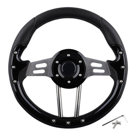 BOBUPLY steering wheel universal fit for Club Car DS/Precedent with ergonomic comfort