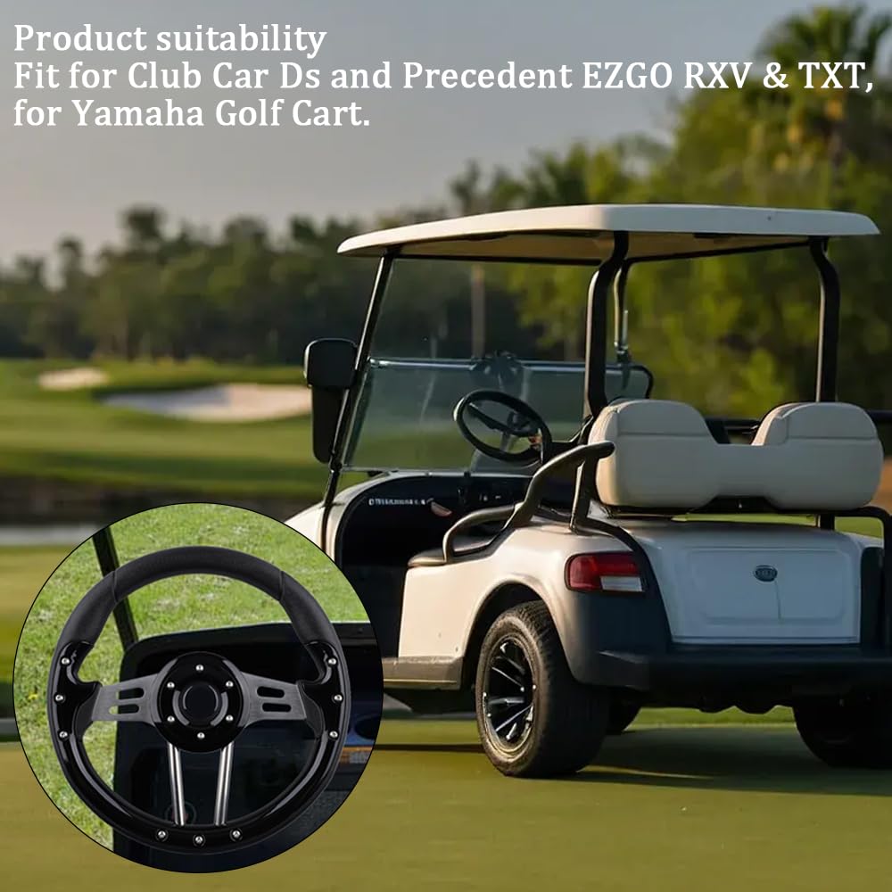 BOBUPLY steering wheel compatible with EZGO RXV/TXT for versatile use