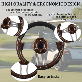 BOBUPLY brushed spokes design enhances cart aesthetics