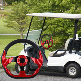 BOBUPLY D-shape design steering wheel for easier entry and safer handling