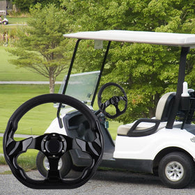 BOBUPLY D-shaped steering wheel design provides more room and a sporty look.