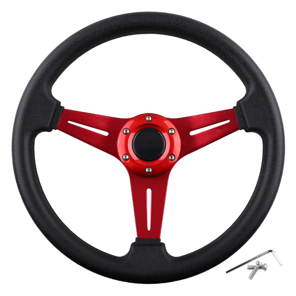 BOBUPLY ergonomic-design steering wheel provides comfortable grip during long rides