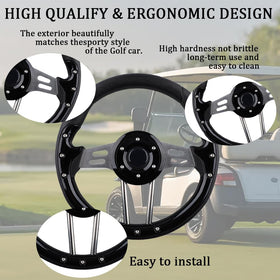BOBUPLY ergonomic PVC grip improves control during rounds