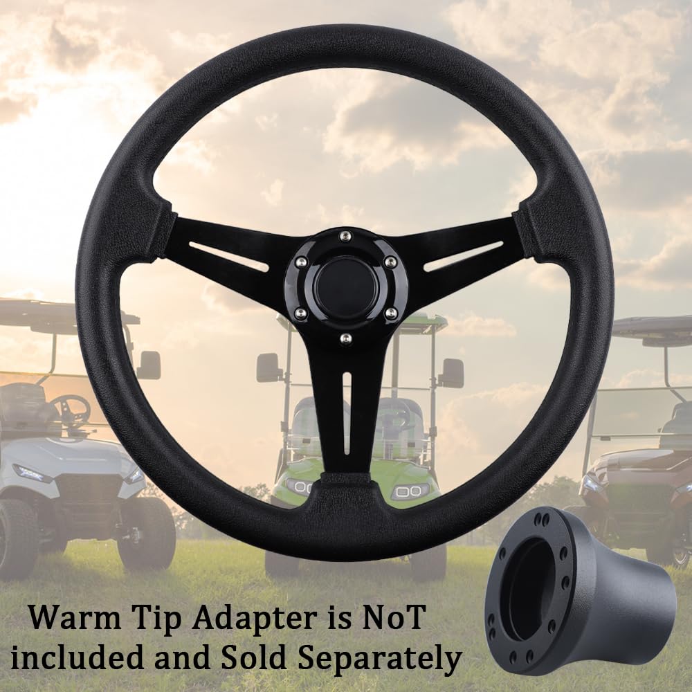 BOBUPLY ergonomic steering wheel for easy installation with screws kit.