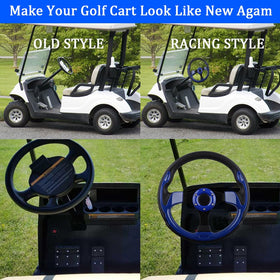 BOBUPLY PVC grip steering wheel non-slip surface blue