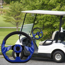 BOBUPLY universal design steering wheel fits EZGO, Club Car, Yamaha carts.