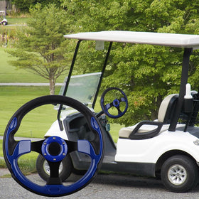BOBUPLY universal steering wheel for Club Car DS/Precedent blue