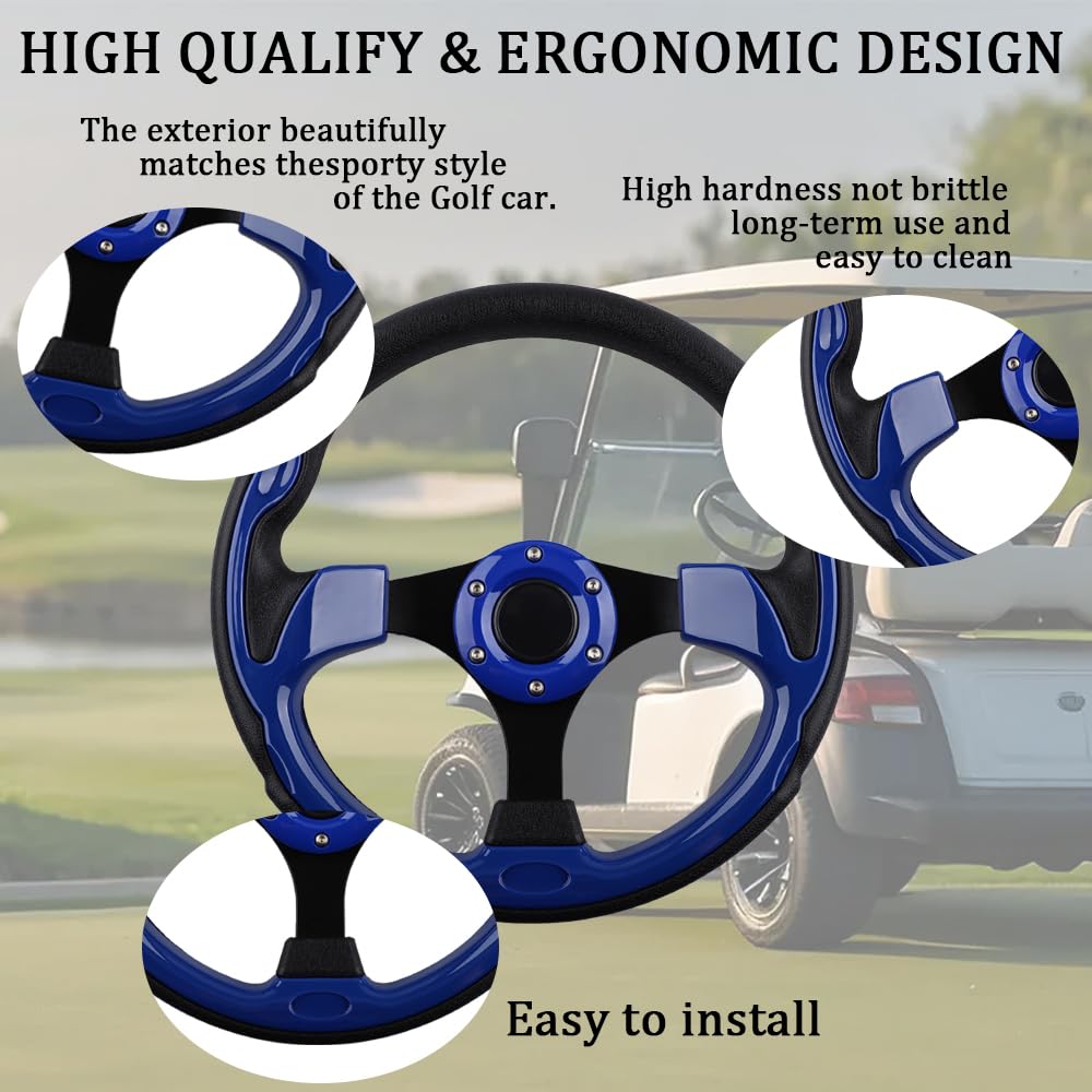 BOBUPLY steering wheel for Yamaha blue with ergonomic grip