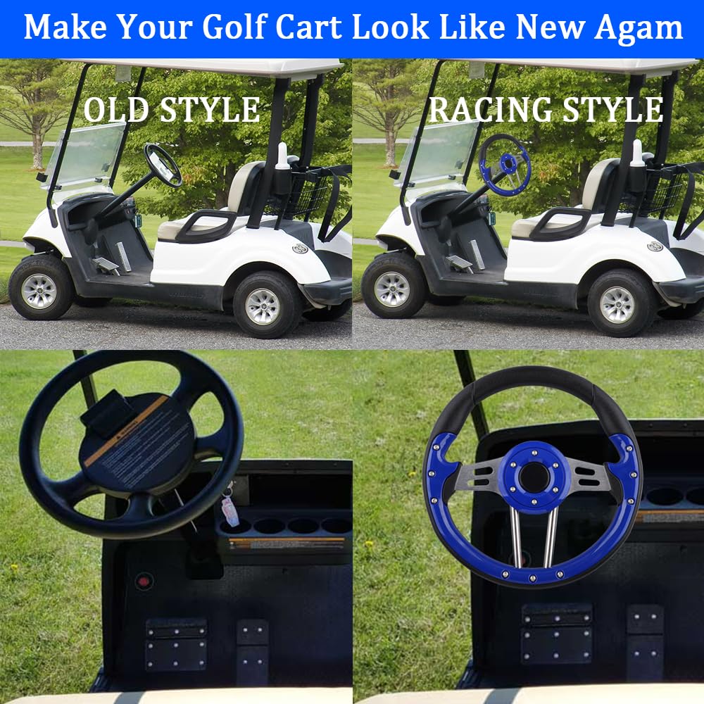 BOBUPLY Yamaha steering wheel adds racing-style looks and comfort.