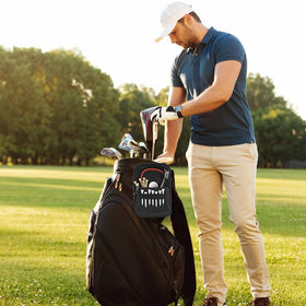 Boerni golf bag pouch compact dimensions support everyday carry and travel.