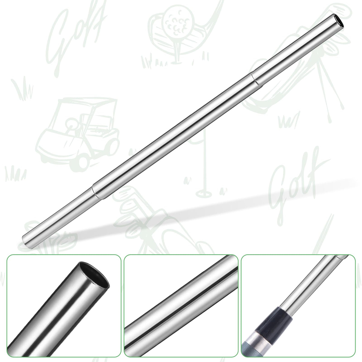 BOHUIZ 8-piece set suits irons and woods for versatile length options.