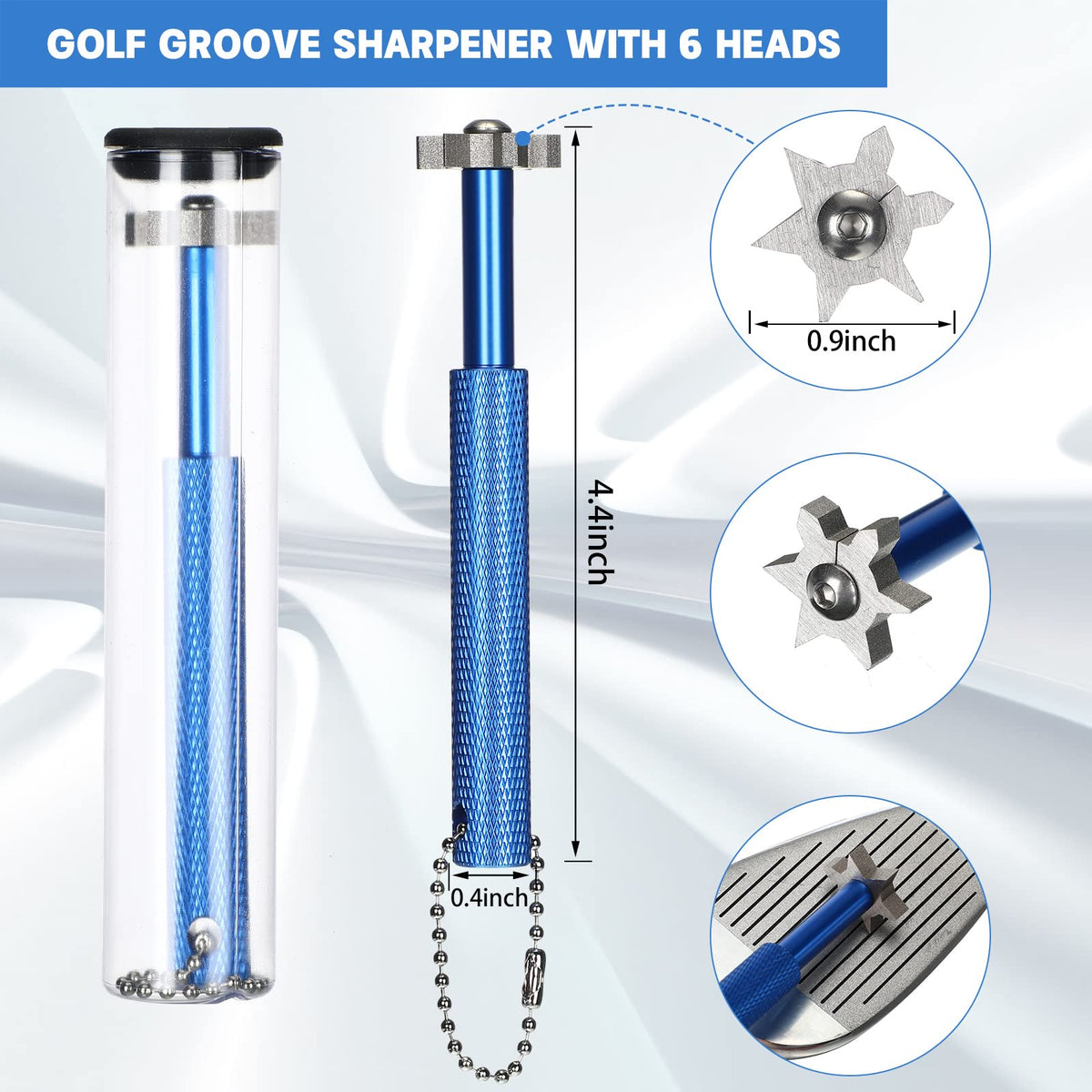 Bokon divot repair tool with magnet marker for quick greens fixes