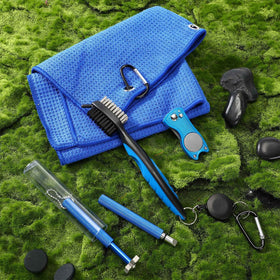 Bokon golf kit on bag shows portable all-in-one maintenance