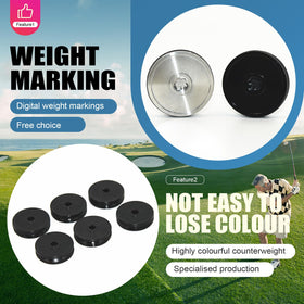 Two Bolton weight blocks on Odyssey AI ONE boost swing control and balance.