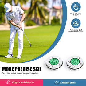 BoltonGolf quick-change screws shown attached to a putter for on-course tuning.