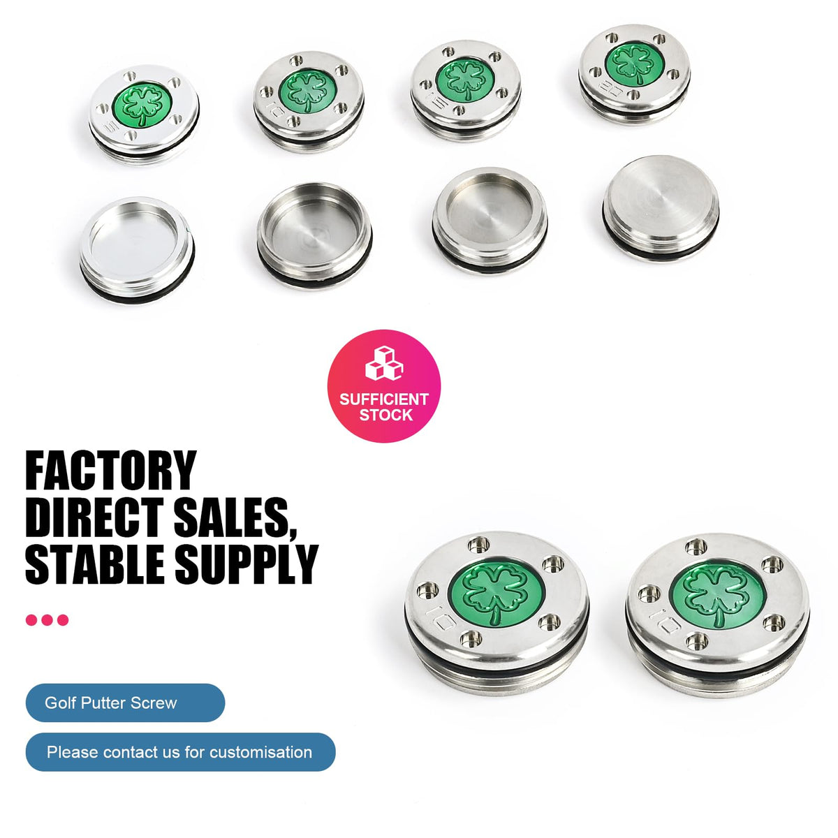 BoltonGolf weight screws helping players fine-tune swing feel and accuracy.