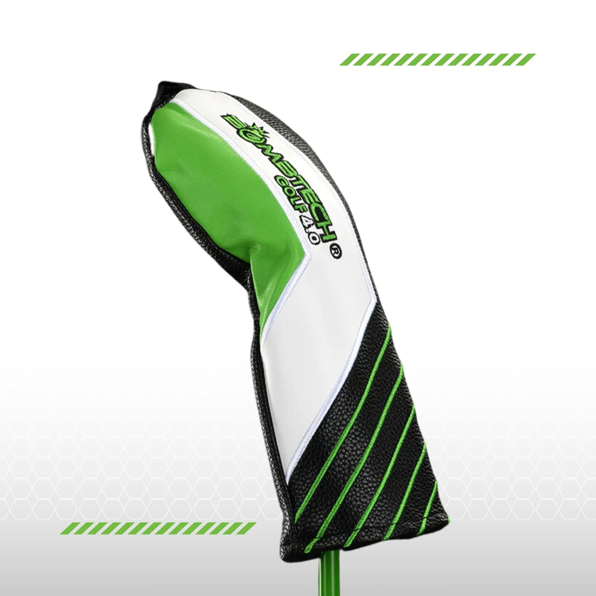 BombTech Golf 5 Wood on tee showing long, straight trajectories from the fairway.