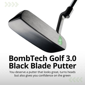 BombTech Golf Blade Putter alignment aids visible for confident aiming.