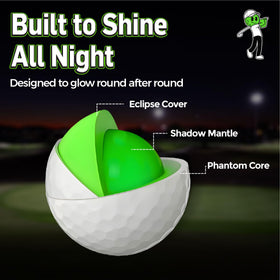 Boogeyman glow ball family-night-golf suitable for all ages