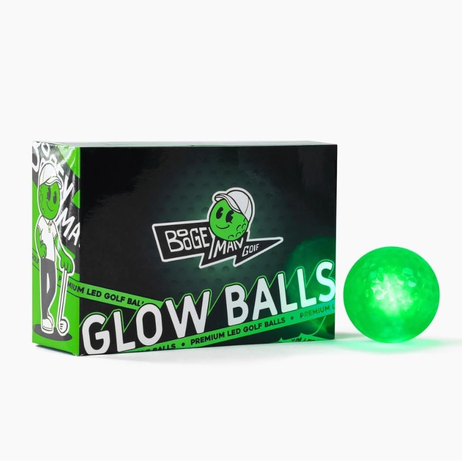 Boogeyman glow ball night-activation shines brightly for night golf