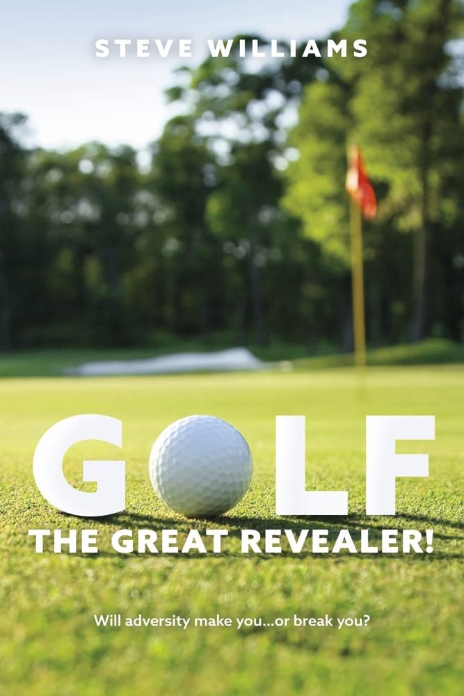 Bookbaby GOLF…THE GREAT REVEALER cover featuring a golfer preparing for insight and growth