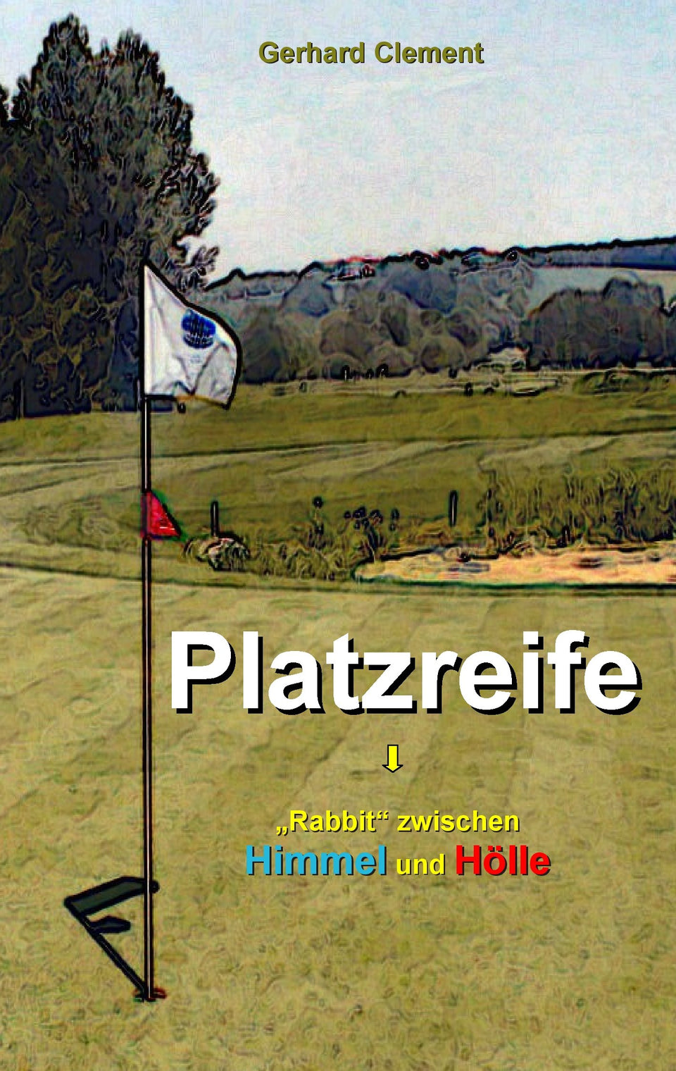 Books on Demand Platzreife Rabbit book cover, inviting golf enthusiasts to explore beginner challenges.