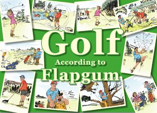 Booksurge Golf According to Flapgum cover featuring Australian wildlife, ideal gift for golf lovers.